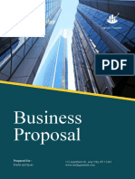 Blue and Yellow Professional Business Proposal