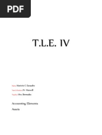 T.L.E. IV: Accounting Elements Assets