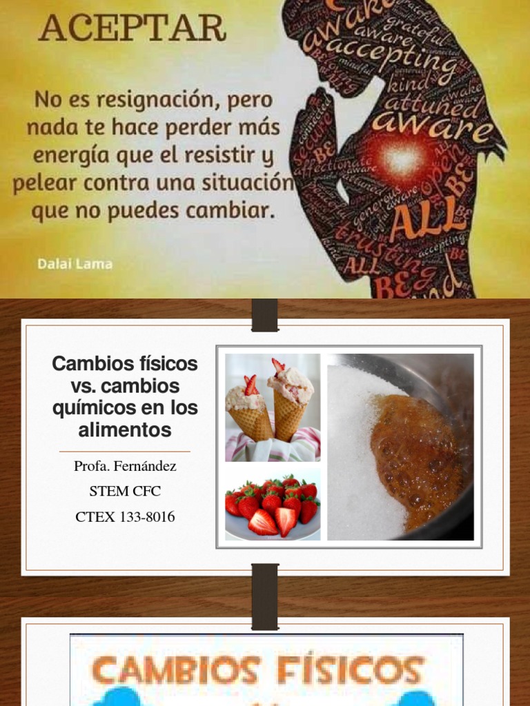 Cambios físicos y químicos en alimentos | PDF | Alimentos | Color