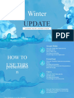 Blue Watercolour Winter Update Presentation