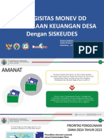 Kemendes PDTT - Monev DD Pengelolaan Keudes