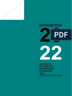 Encuesta de Hábitos Deportivos en España 2022. Síntesis de Resultados