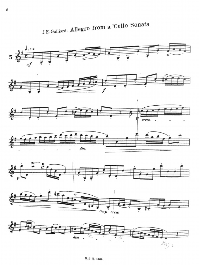 Allegro From Cello Sonata Studies) PDF