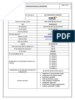 Identification de L'entreprise