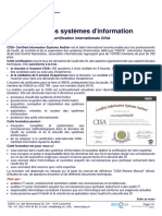 CISA Audit Systèmes Information Certification Iseig