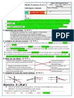 Devoir 2 Modele 1 Physique Chimie 2ac Semestre 2 Corrige