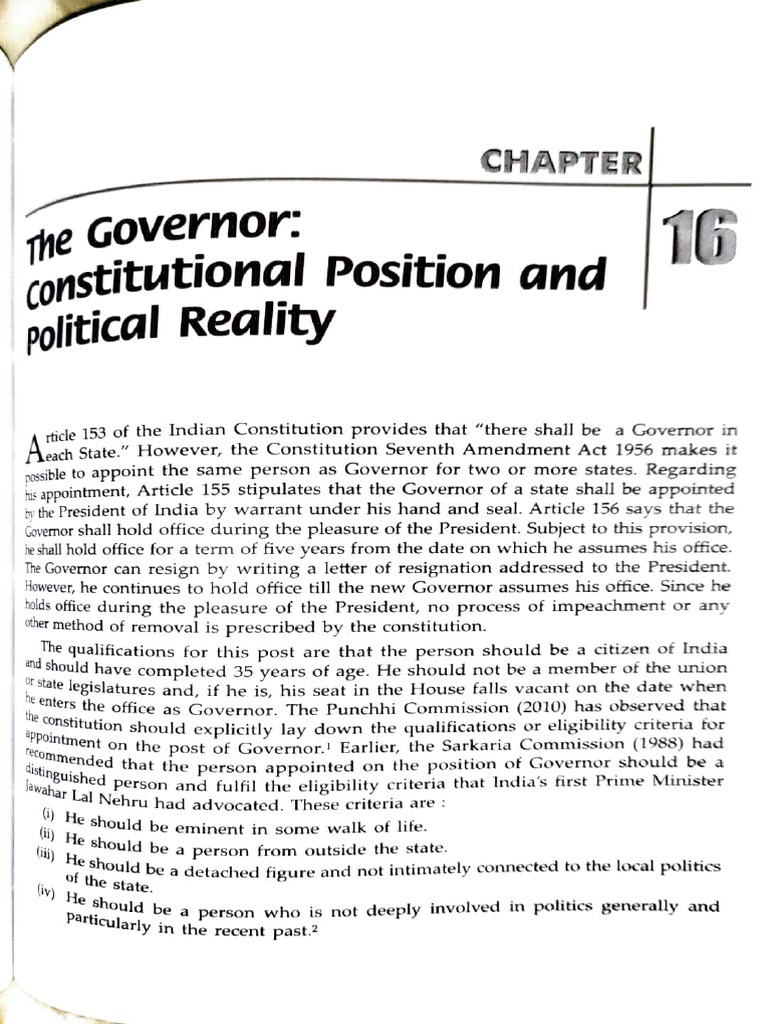 Governor's Constitutional Role Explained | PDF | Pardon | Royal Assent
