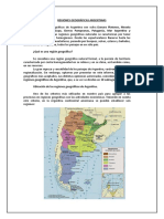 REGIONES GEOGRÁFICAS ARGENTINAS