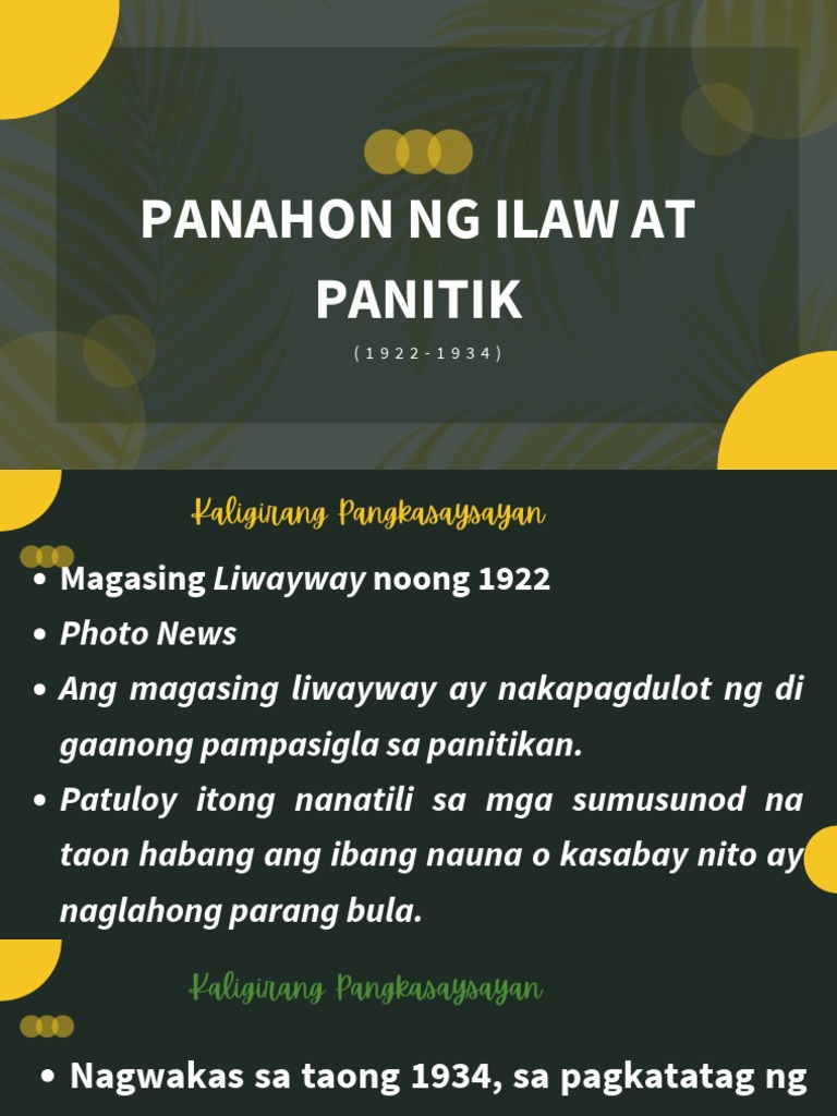 Ilaw at Panitik | PDF