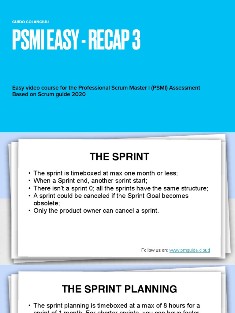 Scrum Master I Course Overview | PDF