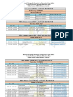 MBA Distance General Online Sessions Schedule