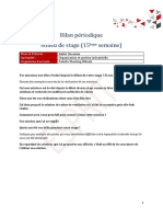Bilan Périodique Milieu Stage 2 PDF