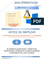 Presentacion - Sistemas Operativos Sesion1 PDF