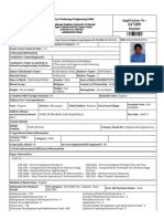 Sandip Application Form 6th Sem