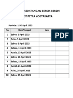 Absensi Kedatangan Bersih