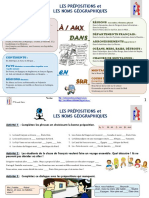 01-FREMII-Unité 1-GÉOGRAPHIE ET PRÉPOSITIONS PDF