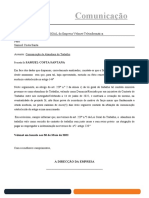 Comunicação de Abandono de Trabalho - SAMUEL - Minuta Nova