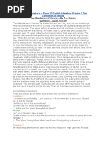 Two Gentlemen of Verona - Notes and Questions