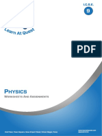 I.C.S.E. Physics Worksheets