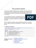 Controle Continu Méthodes Quantitatives PDF