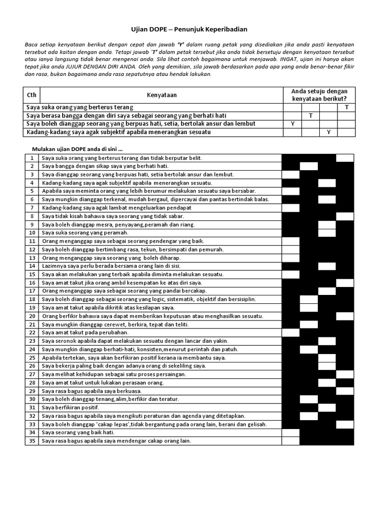 2023 Dope Test | PDF