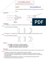 Cours 4 - Les Lentilles Minces