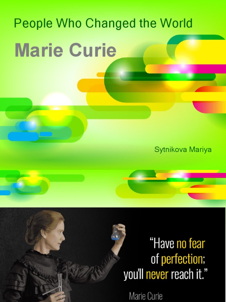 Marie Curie's Impact on Science and Society | PDF | Science & Mathematics