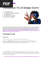 Class Note Introduction To UX Design 2