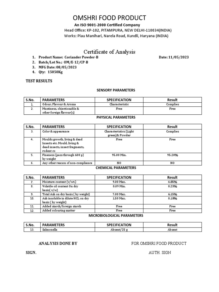 Coriander Powder COA12.05.2023.docx PDF