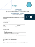 HIPPO 2023: 11 International English Language Olympiad