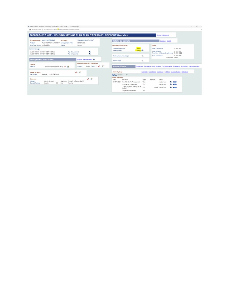 PEL Montant Initial Minimum | PDF