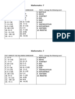 Mathematics Exam