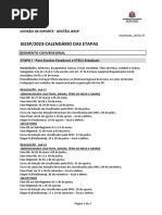 Calendário JEESP/2026 Jogos Escolares Do Estado de São Paulo | PDF ...