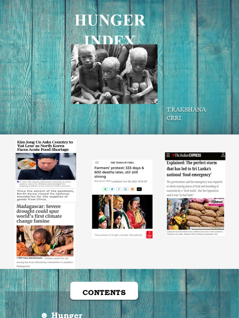Global Hunger Index Insights 2021 | PDF | Hunger | Malnutrition