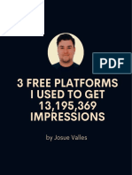 3 Free Platforms I Used To Get 13,195,369 Impressions