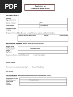 Application For Commercial Power Supply PDF