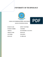 Tatenda Muswere Econometrics Analytics