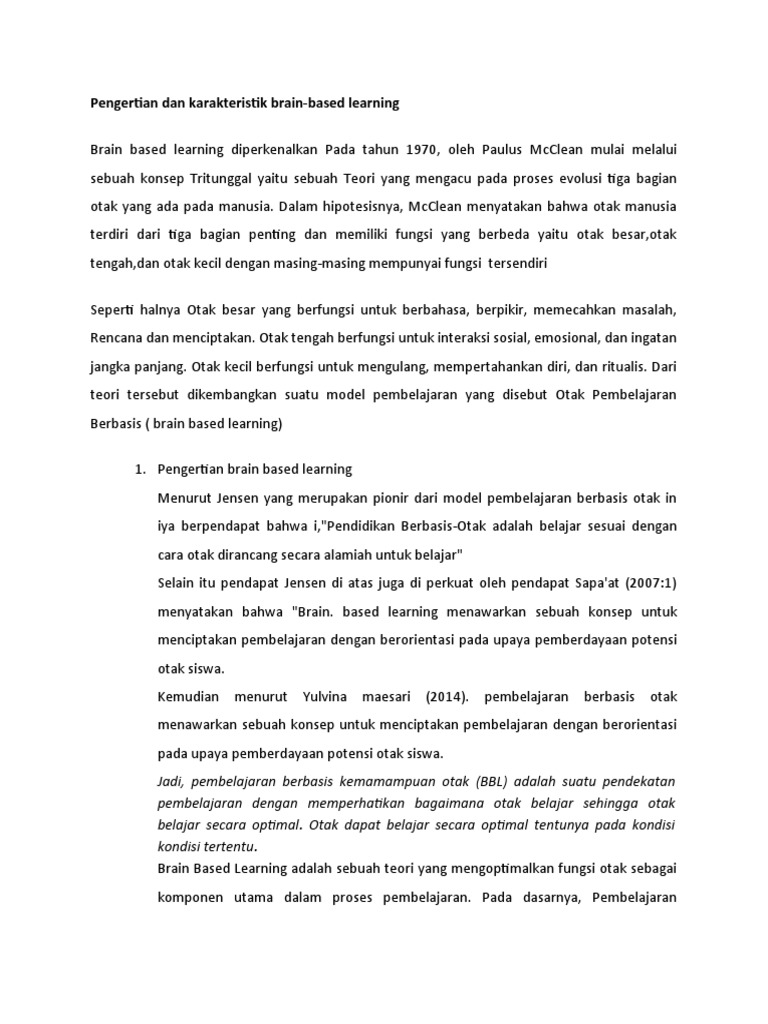 Brain Based Learning Pdf