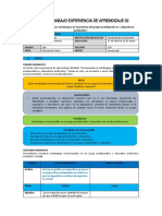 2do Grado Ficha de La Experiencia de Aprendizaje 02