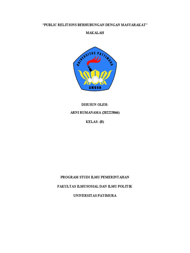Strategi Humas dalam Masyarakat | PDF