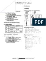 Grammar and Vocabulary Unit 5 Review