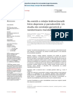 Nu Există o Relație Bidirecțională Între Depresie Și Parodontită: Un Studiu de Corelație Genetică Și Randomizare Mendeliană