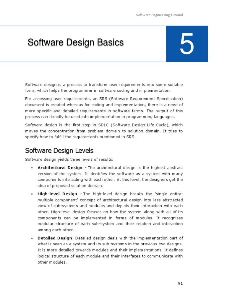 An Introduction to Software Design Concepts and Principles | PDF