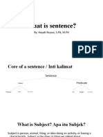 What Is Sentence-Basic Level