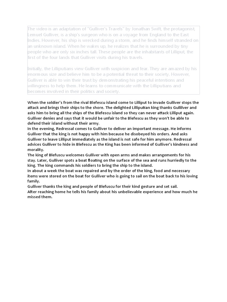 Gulliver's Travel PDF