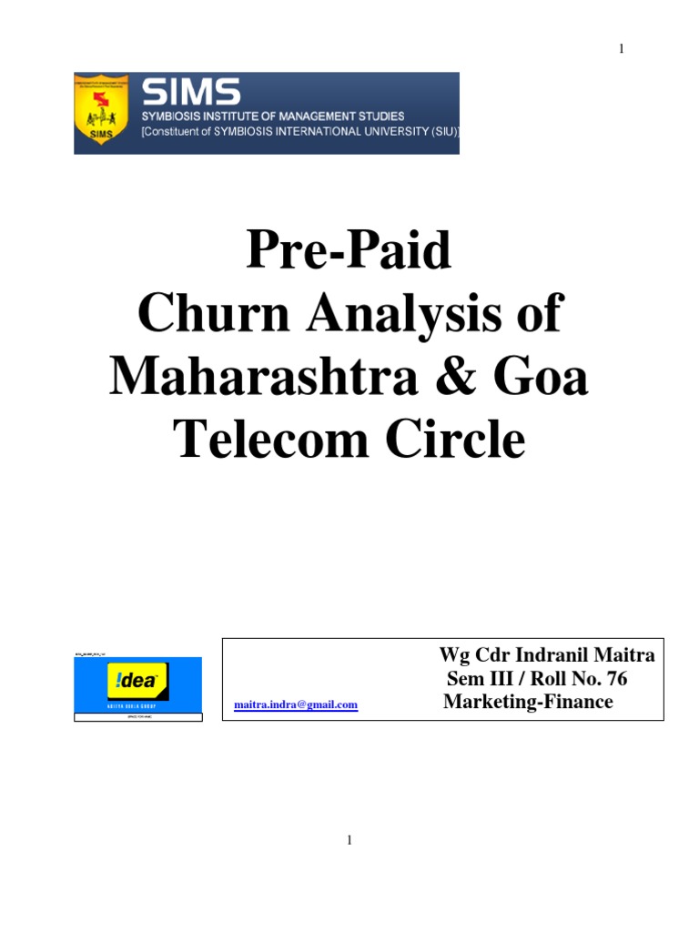 Pre-Paid Churn Analysis: Maharashtra & Goa | PDF | Mobile Phones ...