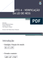 Determinação experimental da Lei de Hess