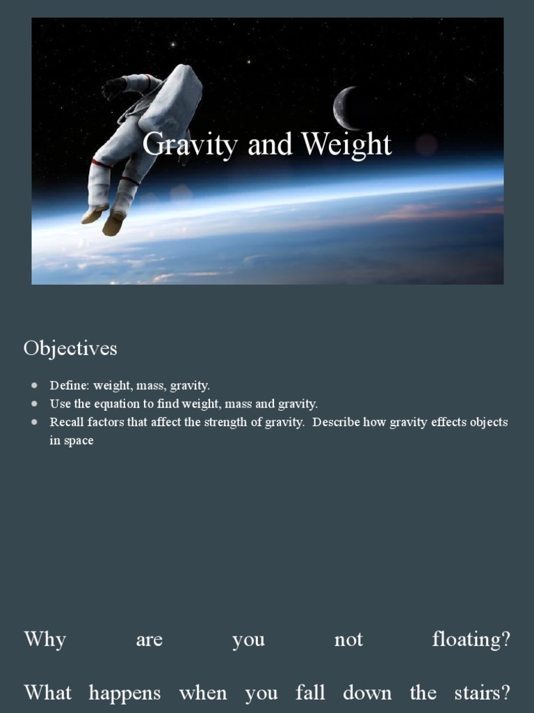 Understanding Gravity and Weight Calculations | PDF | Weight | Gravity