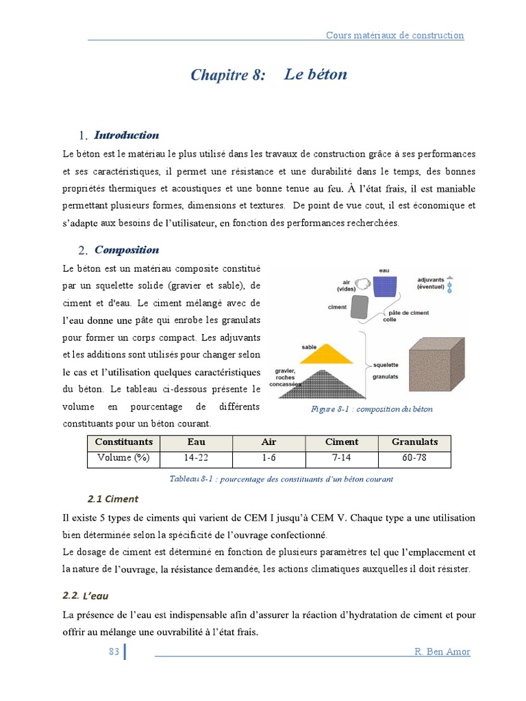 Comprendre le béton : composition et essais | PDF | Béton | Ciment