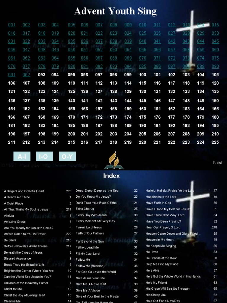 Advent Youth Sing PDF Glory (Religion) Jesus